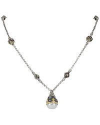 Konstantino Nemisis 18k & Silver Pink Tourmaline 12mm Pearl Necklace - Metallic