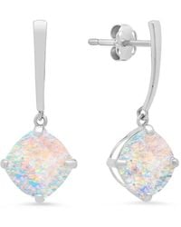 MAX + STONE - Max + Stone 14k 0.75 Ct. Tw. Created Opal Drop Earrings - Lyst