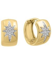 Effy Fine Jewelry - 14K 0.11 Ct. Tw. Diamond Earrings - Lyst