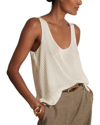 Reiss - Isabelle Laser Cut Top - Lyst
