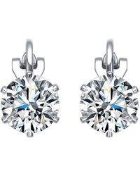 Rachel Glauber - 14k Over Silver Clip-on Earrings - Lyst