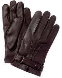 Bruno Magli - Two-tone Cashmere-lined Leather & Suede Gloves - Lyst