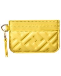 Fendi - Baguette Leather Card Case - Lyst