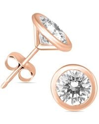 Diamond Select Cuts - 14k Rose Gold 0.96 Ct. Tw. Diamond Earrings - Lyst