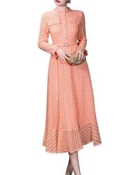 BURRYCO - Long Sleeve Midi Dress - Lyst