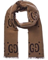 Gucci - GG Jacquard Wool-blend Scarf - Lyst