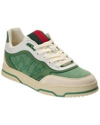 Gucci - Re-Web Gg Canvas & Leather Sneaker - Lyst