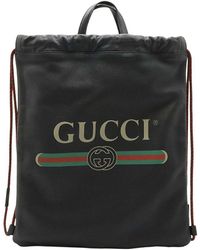 Gucci - Calfskin Drawstring Backpack (Authentic Pre-Loved) - Lyst