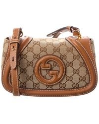 Gucci - Blondie Mini Gg Canvas & Leather Shoulder Bag - Lyst
