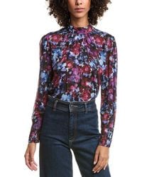 Bella Dahl - Mock Neck Blouse - Lyst