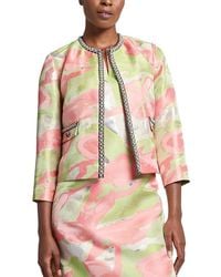 Ming Wang - Heritage Fit Abstract Jacquard Woven Jacket - Lyst