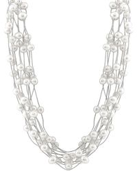 Splendid - Silver 6-6.5mm Freshwater Pearl Necklace - Lyst