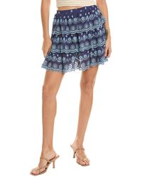 Stellah - Tiered Mini Skirt - Lyst