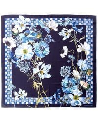 Ferragamo - Fiori Print Silk Scarf - Lyst