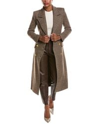 L'Agence - Kolina Wool-Blend Long Coat - Lyst