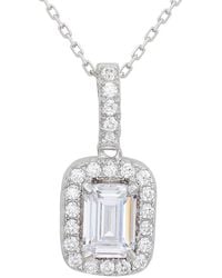 Suzy Levian CZ Jewelry - Suzy Levian Silver Cz Dangle Pendant - Lyst