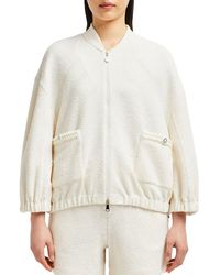 Moncler - 2-In-1 Bouclé Zip-Up Cardigan - Lyst