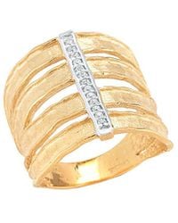 Reiss - 14k 0.08 Ct. Tw. Diamond Cuff Ring - Lyst