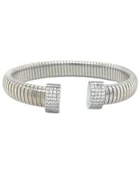 Juvell - 18K Plated Cz Goose Bangle Bracelet - Lyst