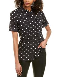 Equipment Slim Signature Top - Black