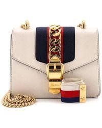 Gucci - Leather Sylvie Chain Shoulder Bag Mini (Authentic Pre-Loved) - Lyst