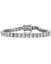 Rachel Glauber - Cz Tennis Bracelet - Lyst