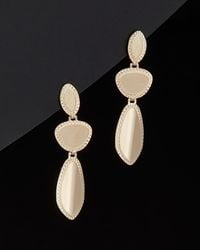 Italian Gold - 14k Geometric Disc Drop Earrings - Lyst