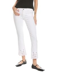7 For All Mankind - White Curvy Baby Bootcut Jean - Lyst