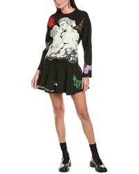 Valentino - Wool & Silk-blend Shift Dress - Lyst