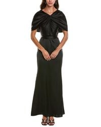 Badgley Mischka - Cape Sash Gown - Lyst