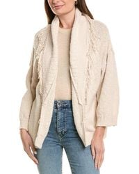 Autumn Cashmere - Cotton By Solid Fringed Shawl Collar Cardigan - Lyst