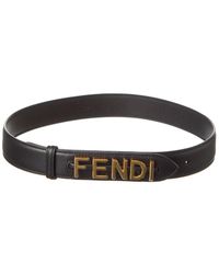 Fendi - Graphy Leather Belt - Lyst