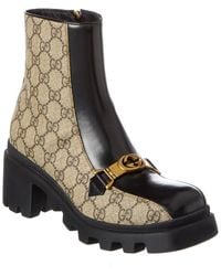 Gucci Finnlay Leather High Boot Lyst