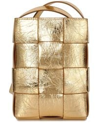 Tiffany & Fred Paris - Hand-Woven Leather Vertical Crossbody Bag - Lyst