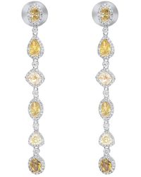 Diana M. Jewels - Fine Jewelry 18k 7.30 Ct. Tw. Diamond Earrings - Lyst