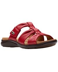 Clarks - Kitly Slide Leather Sandal - Lyst