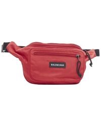 Balenciaga - Nylon Explorer Logo Dual Pocket Belt Bag, Never Carried (Authentic Pre-Loved) - Lyst