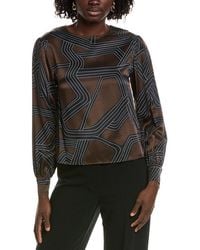 Officine Generale - Officine Generale Georgie Silk Print Top - Lyst