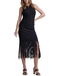 DKNY - Fringe Sweaterdress - Lyst