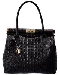 Persaman New York - Anais Top Handle Embossed Leather Tote - Lyst