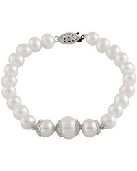 Splendid - Silver 7-9.5mm Freshwater Pearl Bracelet - Lyst