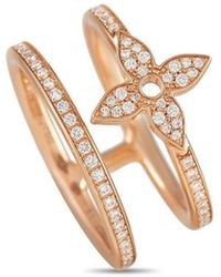 Louis Vuitton Louis Vuitton Idylle Blossom 18k Rose Gold 0.56 Ct. Tw. Diamond Ring - White