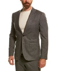 Reiss Ben Puppytooth Slim Fit Wool-blend Blazer - Grey