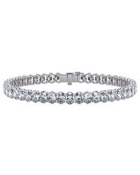 Lab Grown Diamonds - 14K 12.00 Ct. Tw. Lab-Grown Diamond Tennis Bracelet - Lyst