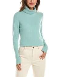 Forte - Chunky Trim Turtleneck 100% Cashmere Sweater - Lyst