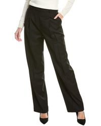 Theory - Pleated Wool Trouser - Lyst