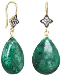 Rachel Reinhardt Jewelry - 14k Over Silver Agate Cz Earrings - Lyst