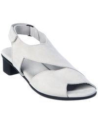 Arche Obibbi Leather Sandal - Grey
