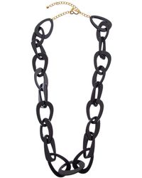Kenneth Jay Lane - Plated Resin Link Necklace - Lyst