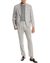 Brunello Cucinelli - Wool, Silk & Cashmere-blend Suit With Pleated Pant - Lyst